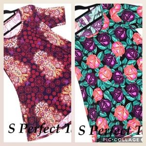 LulaRoe 2 for 1 Small Gorgeous Perfect T's NWT